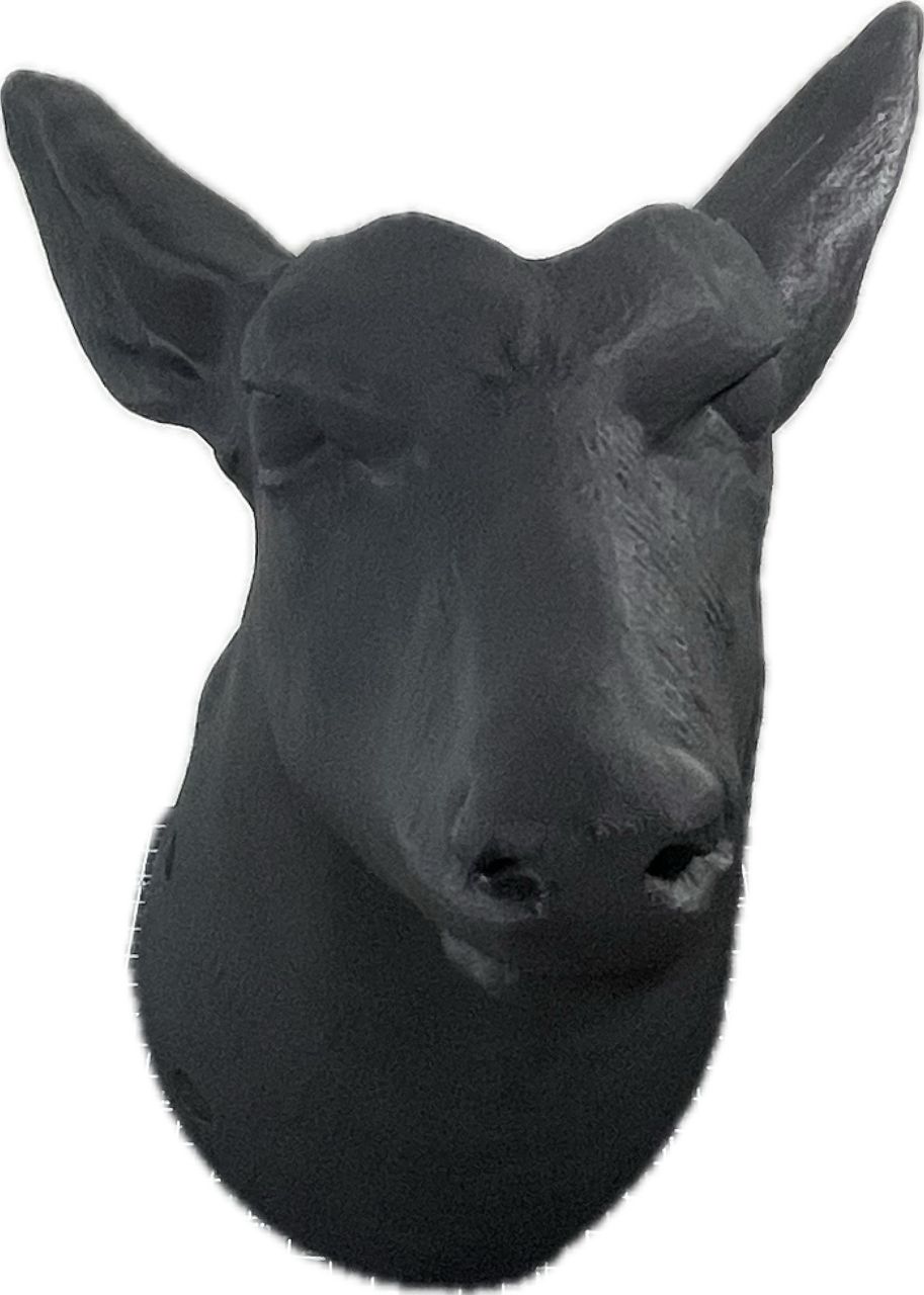 鹿の3Dモデル ver.2（ビカクシダ着生板）210×280×235 Deer03_210_BK