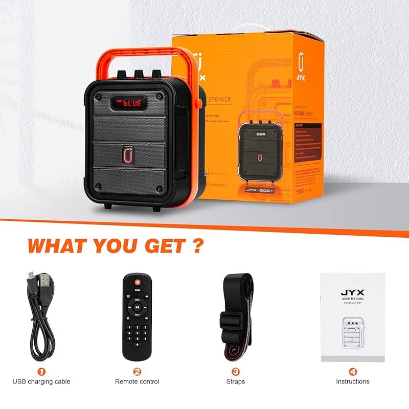 JYX 拡声器 ワイヤレスマイBluetooth5.3対応 高低音強化機能搭載 Amazon | JYX スピーカーセット 拡声器 ワイヤレスマイク3本