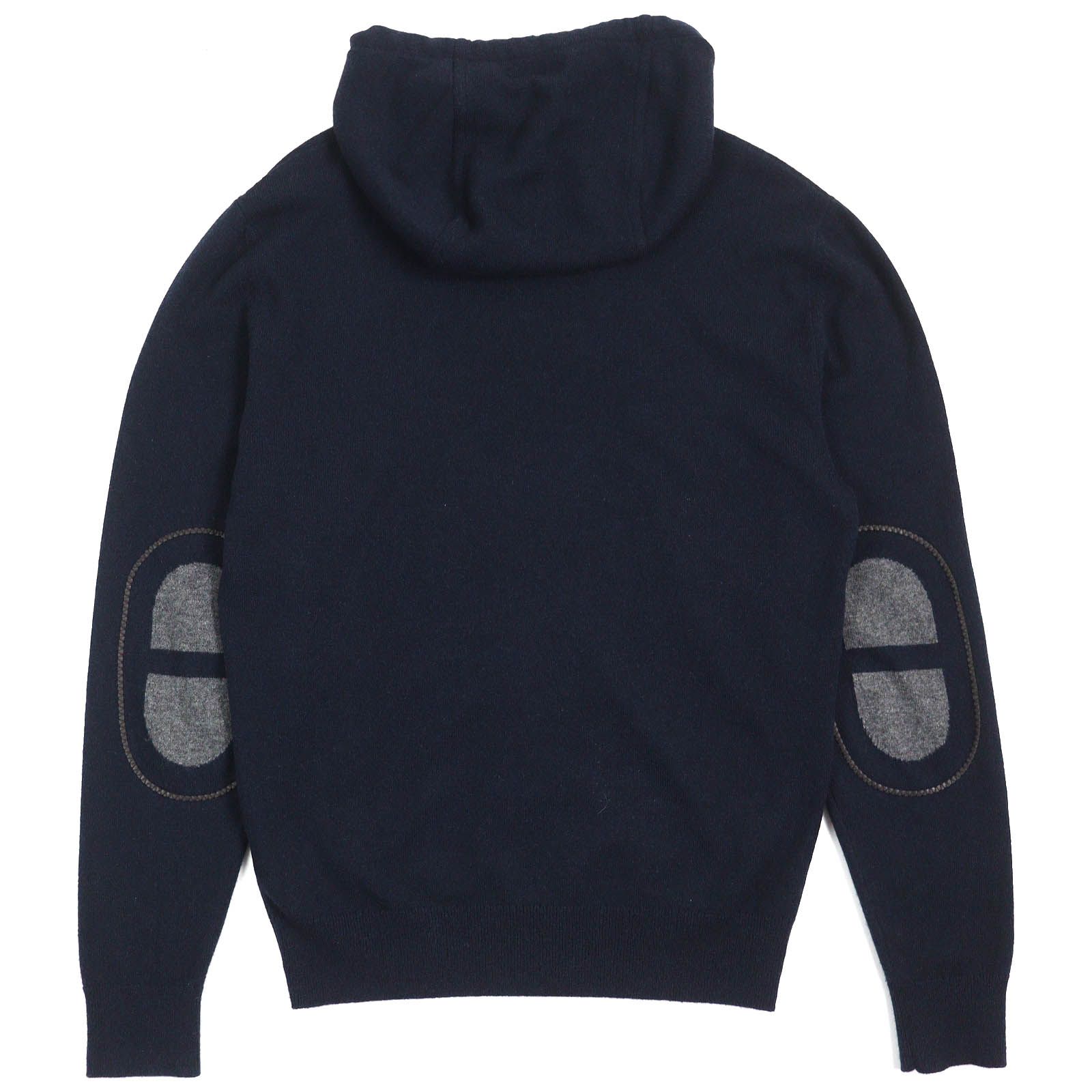 エルメス 40万↑ カシミア100％ シェーヌダンクル＆H柄 ニットセーター エルメス 40万↑ カシミア100％ シェーヌダンクル＆H柄 ニット
