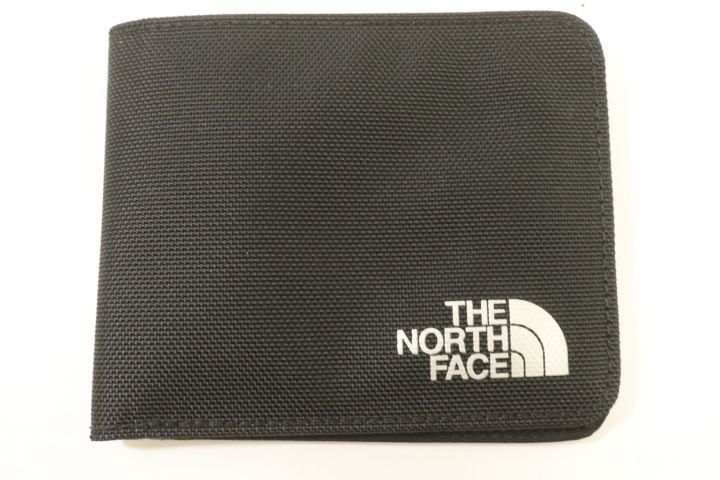 【中古】 THE NORTH FACE メンズ財布 -- シャトルカードワレット THE NORTH FACE -- 黒 ブラック ロゴ