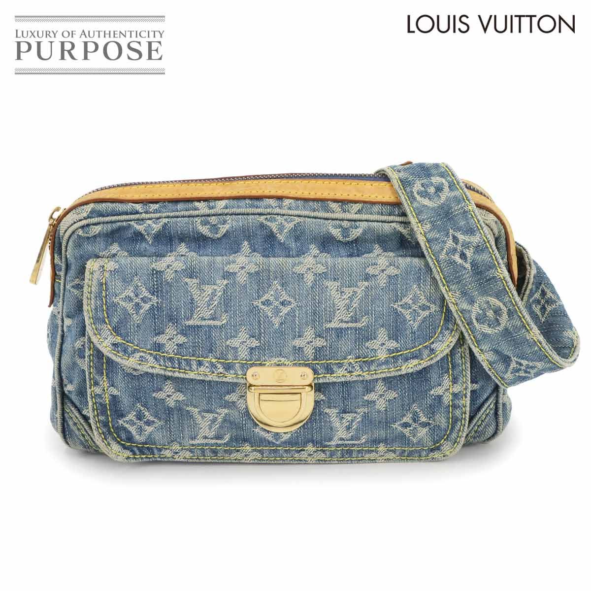 ルイ ヴィトン LOUIS VUITTON モノグラム デニム バムバッグ ウエスト ポーチ ボディ バッグ ブルー M95347 90273670