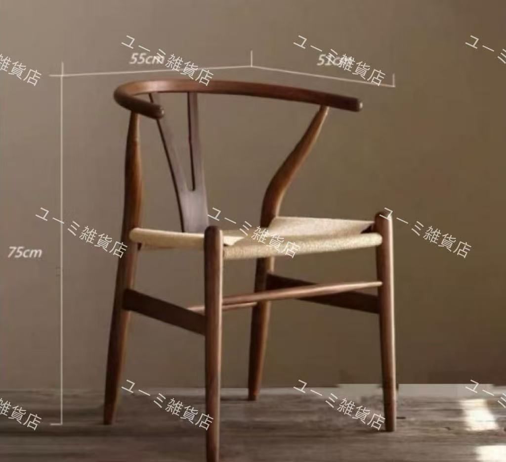 大好評 稀少 北欧無垢材 アームチェア Yチェア レストラン 別荘 書斎のベランダ 手すりの椅子 イス