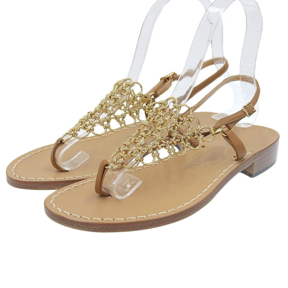 Amedeo Canfora Capri アメディオカンフォラカプリ シューズ 6(US) ゴールド レディース Amedeo Canfora Capri アメディオカンフォラカプリ 新品同様 capri