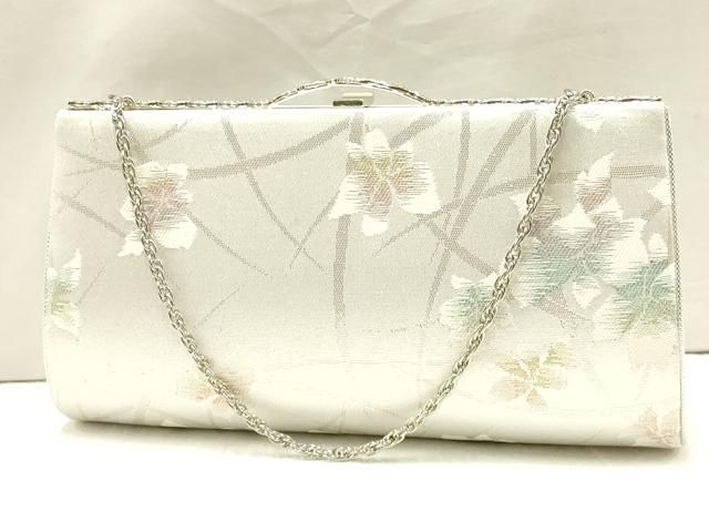 和装小物　和装バッグ　草履　セット　ゴールド　花柄 平和屋着物▽和装小物 和装バッグ・草履セット 熨斗吉祥花文