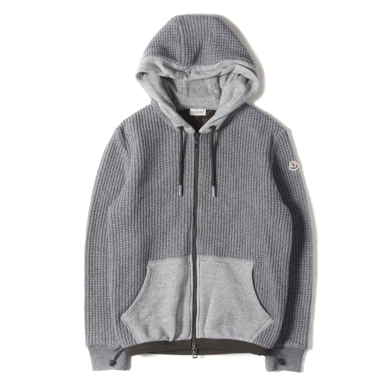 ⭐MONCLERスエット切替ハイブリッドパーカー⭐美品 ☆美品☆モンクレールパーカー ⭐MONCLERスエット切替ハイブリッド