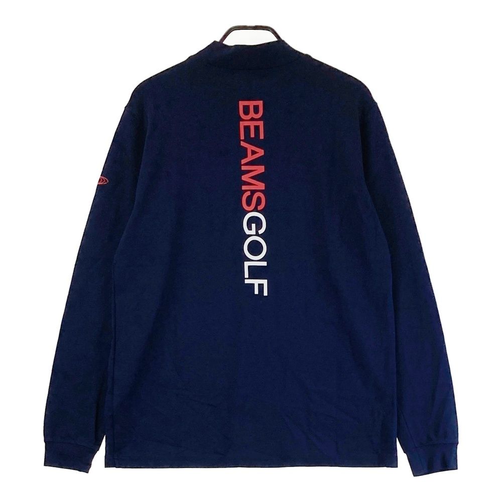 サイズ：XL BEAMS GOLF ビームスゴルフ 2024年モデル モックネック 長袖Tシャツ  ホワイト系 [240101458041] ゴルフウェア メンズ ストスト サイズ：XL BEAMS GOLF ビームスゴルフ 2024年モデル モック