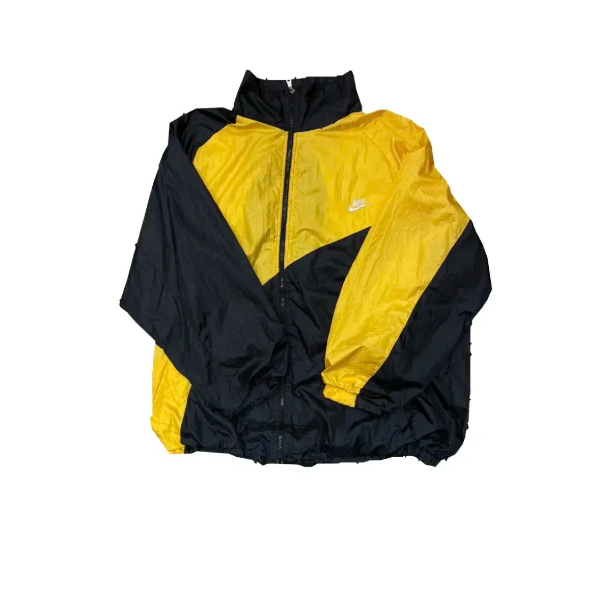 Nike ナイキ 90S スクール アノラック ジャケット ブラック|イエロー XL