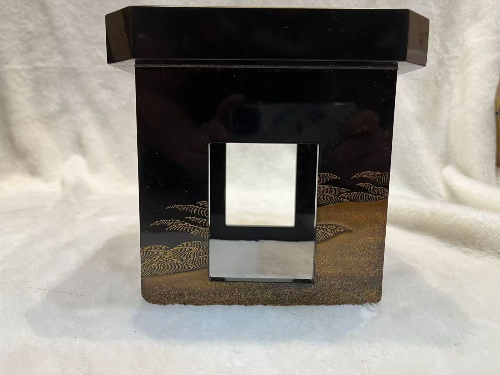 蒔絵 盃台 漆芸 屠蘇器 鶴松 金蒔絵 骨董 漆器 WWW_IBETON_RU