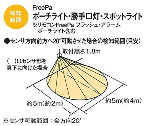 数量 60形電球1灯相当 密閉型 防雨型 FreePaお出迎え LEDポーチライト 工事必要 明るさセンサ付 Panasonic LGW パナソニック