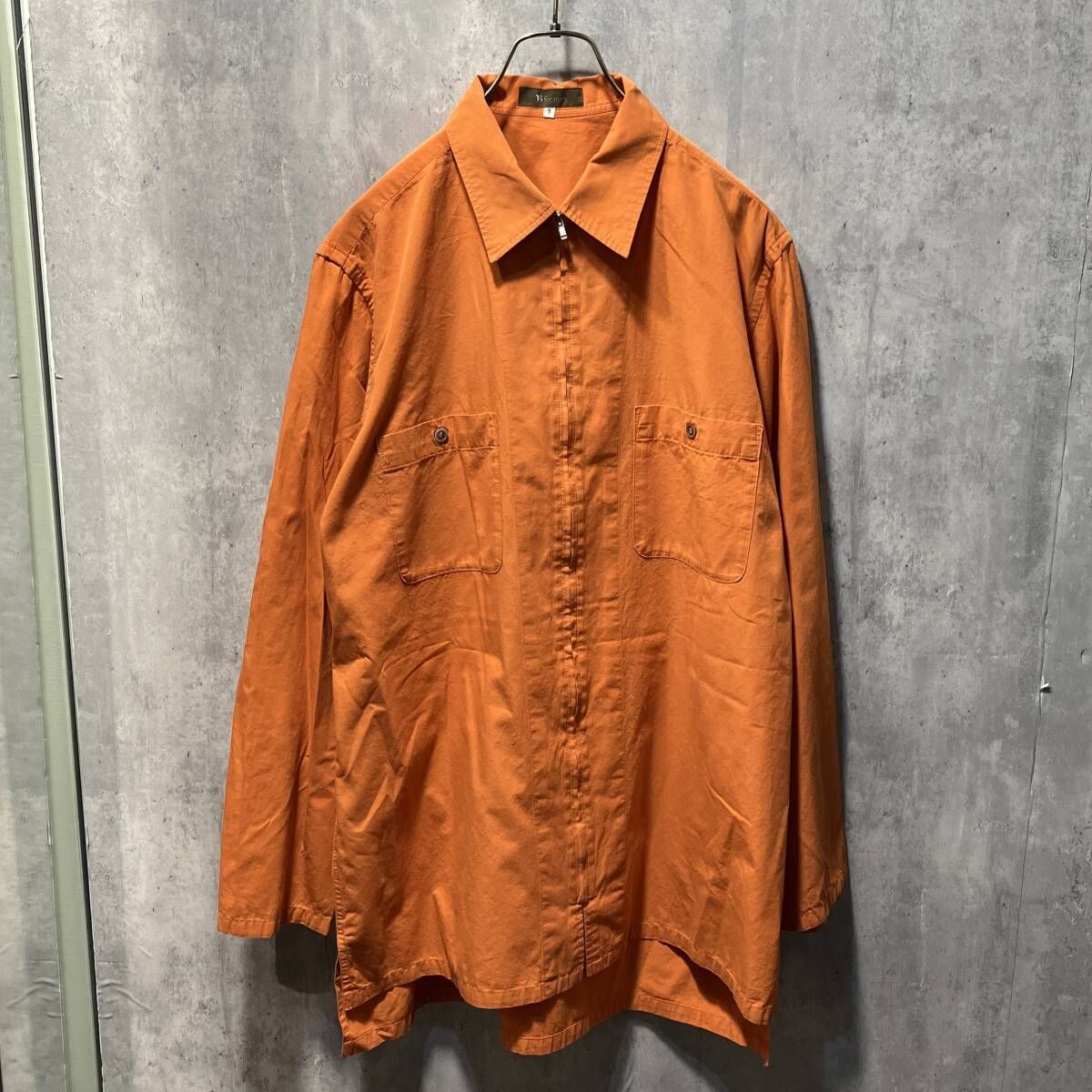 archive 00s Y’s for men zip up shirt ジップアップシャツ サイズ3 ワイズフォーメン