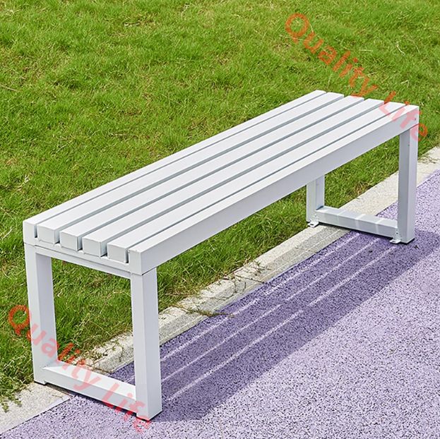 2-3人乗りパティオガーデンベンチ、湾曲したアームレストと背もたれを