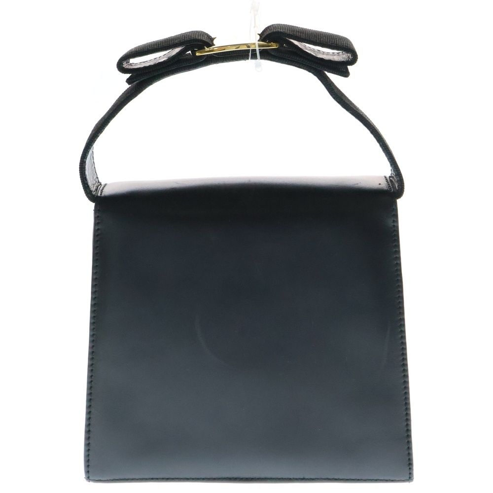 Salvatore Ferragamo サルヴァトーレ フェラガモ ヴァラ ショルダーバッグ ブラック レザー ポシェットバッグ