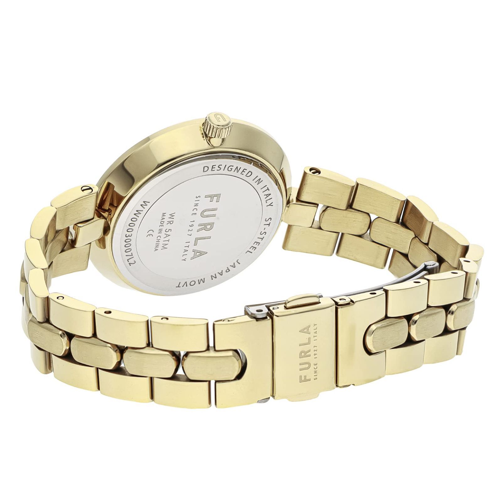 新着商品 クォーツ 36.5MM ステンレススチール Watch 文字盤 Jewelry シルバー Accessory ロゴリンクス アクセサリー LOGOLINKS WW00030007L2 FURLA レディース 腕時計 ゴールド Furla