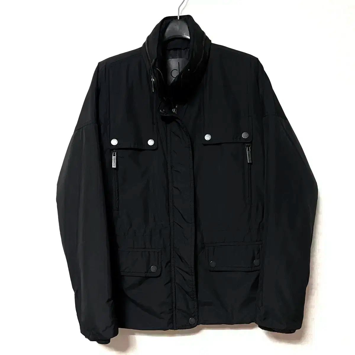 S 90 Calvin Klein(カルバ・ンクライン) CK ジップアップ ジャケット 黒
