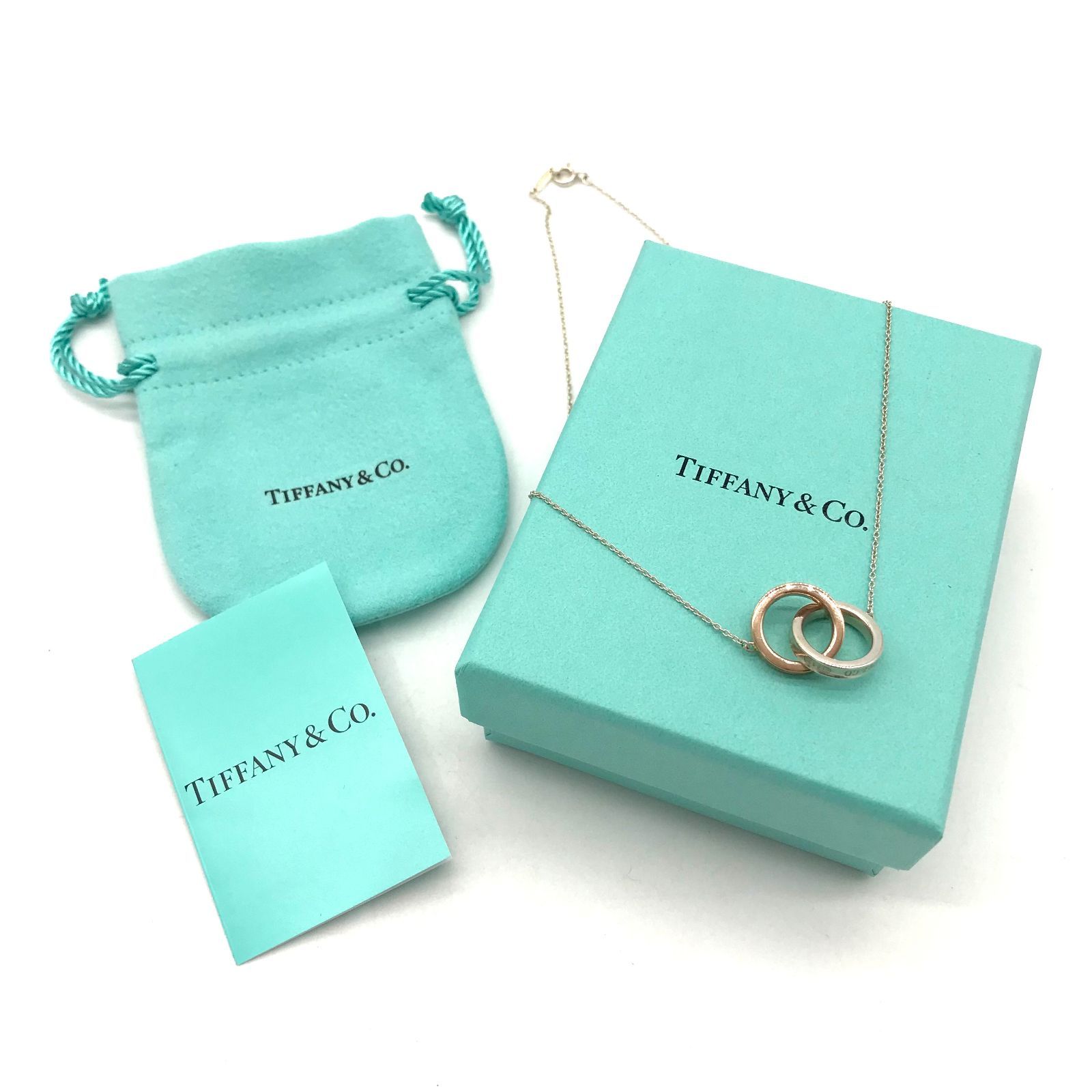 ▽TIFFANY&Co./ティファニー ネックレス 1837 インターロッキング 2連