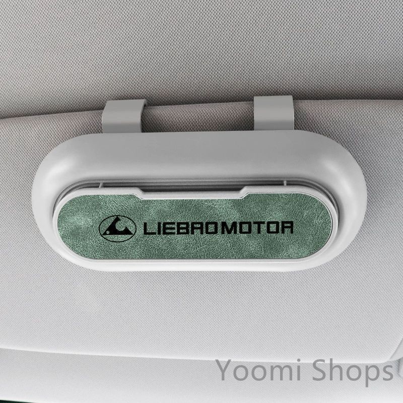 【新品未使用】高級感ジャガー JAGUAR 1個セット ホワイト+グリーン 車載メガネ ホルダーボックス サングラス