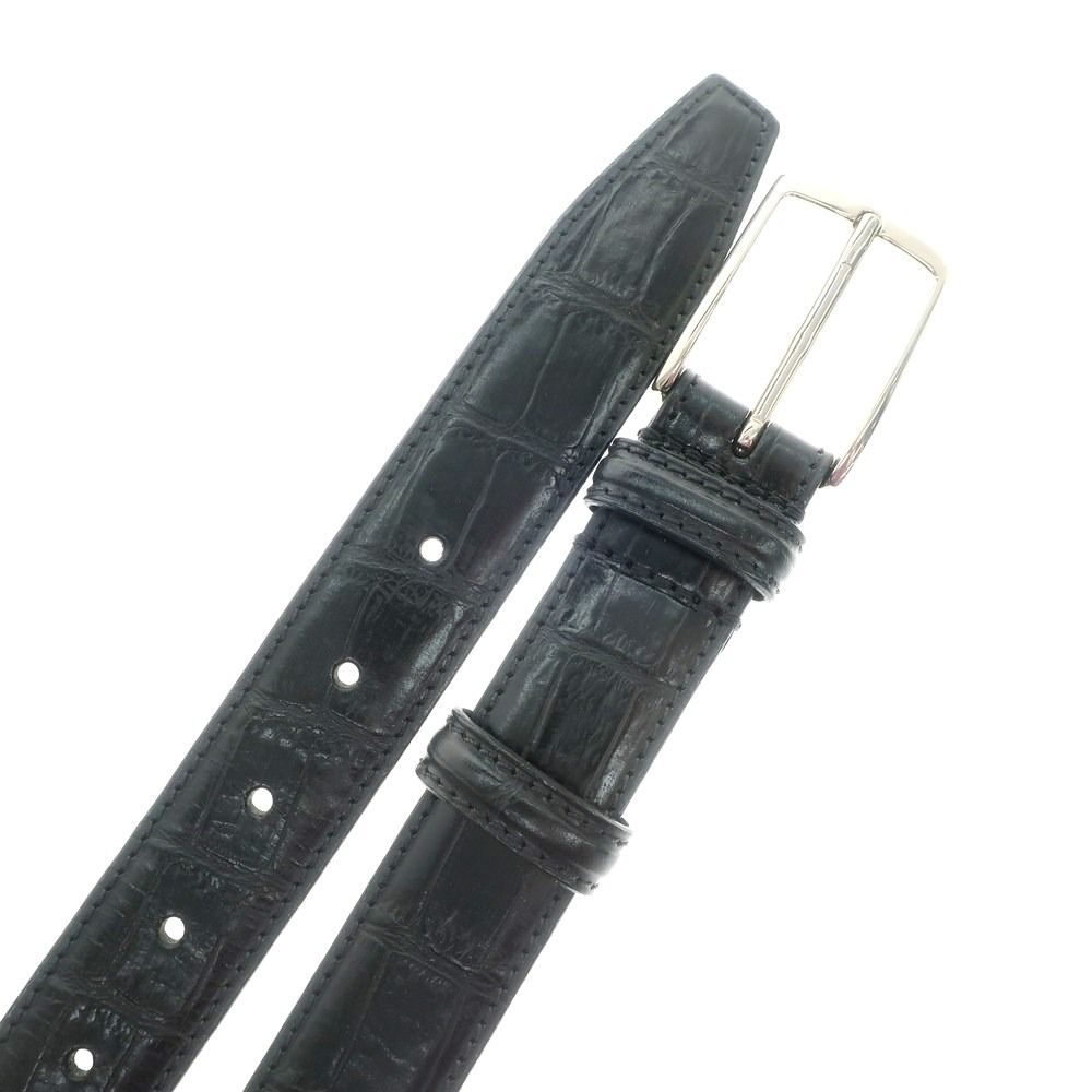 中古】フェリージ Felisi 85/07 クロコダイル型押しレザー ベルト