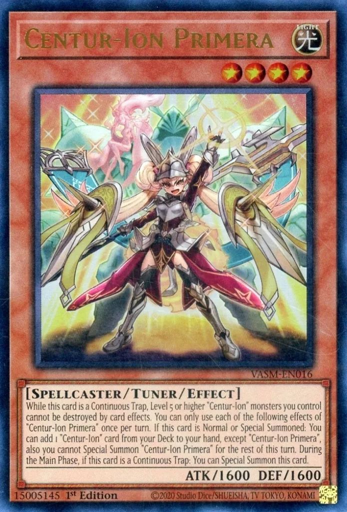 R様座標専用プリメラ 中古】遊戯王 VASM-EN016[UR]：Centur-Ion Primera/重騎士