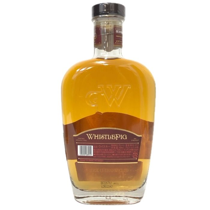 WhistlePig ホイッスルピッグ 未開栓 700ml 43度 12年 オールドワールド ライ ウイスキー【中古】 【新品同様】 楽天市場】ホイッスルピッグ 12年 オールドワールド ライ 43
