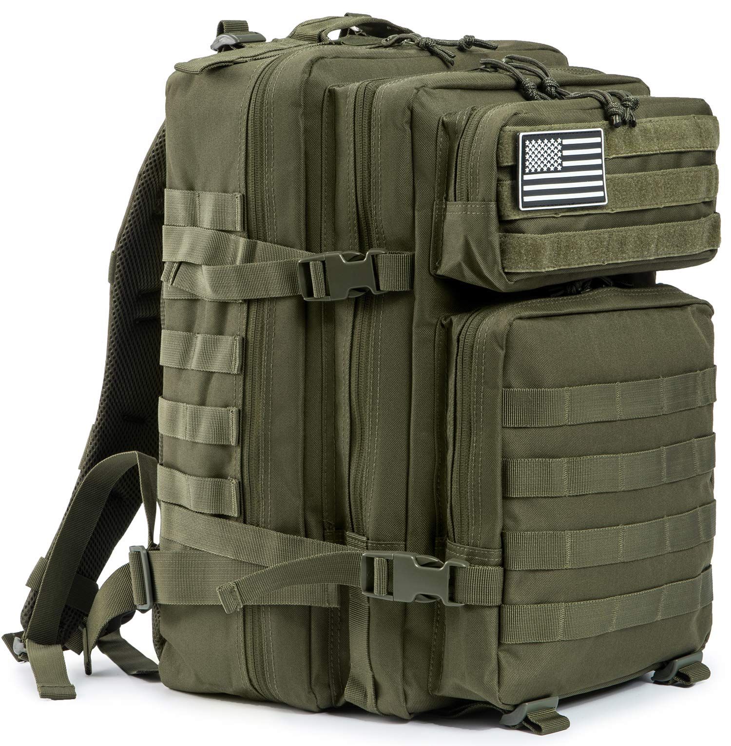 QT&QY] 大容量45L タクティカルバックパック メンズ 防撥水3日間