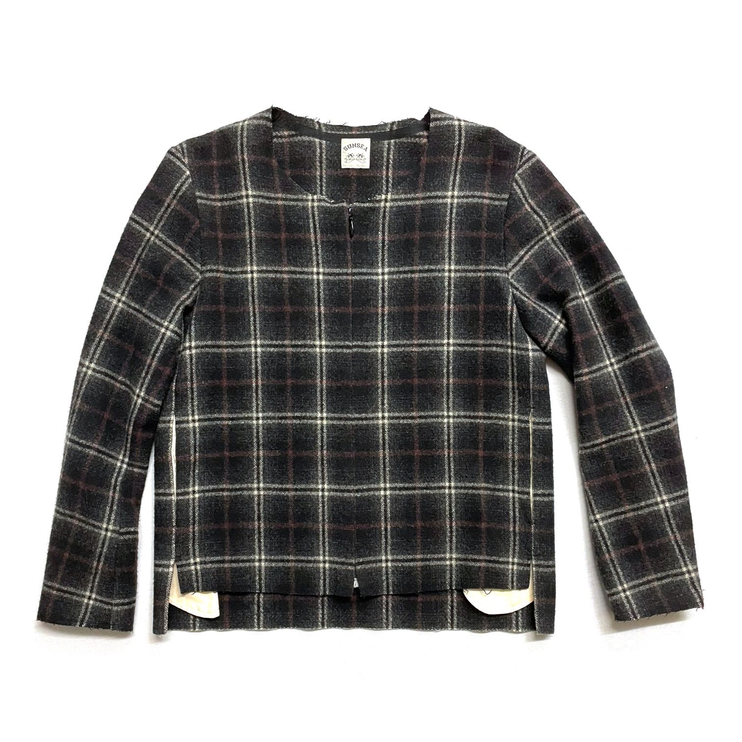 sun sea ブリティッシュウール リバーシブルコート SUNSEA サンシー