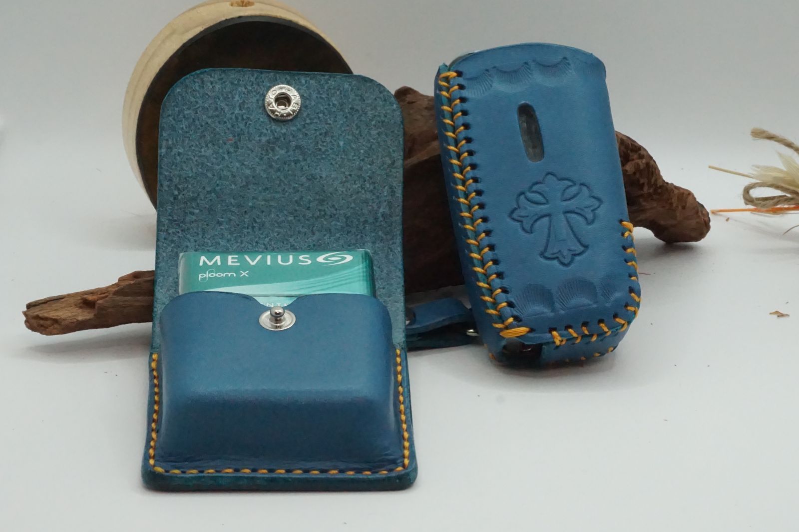 Karl Leather アドバンスドヒートスティックケース 青