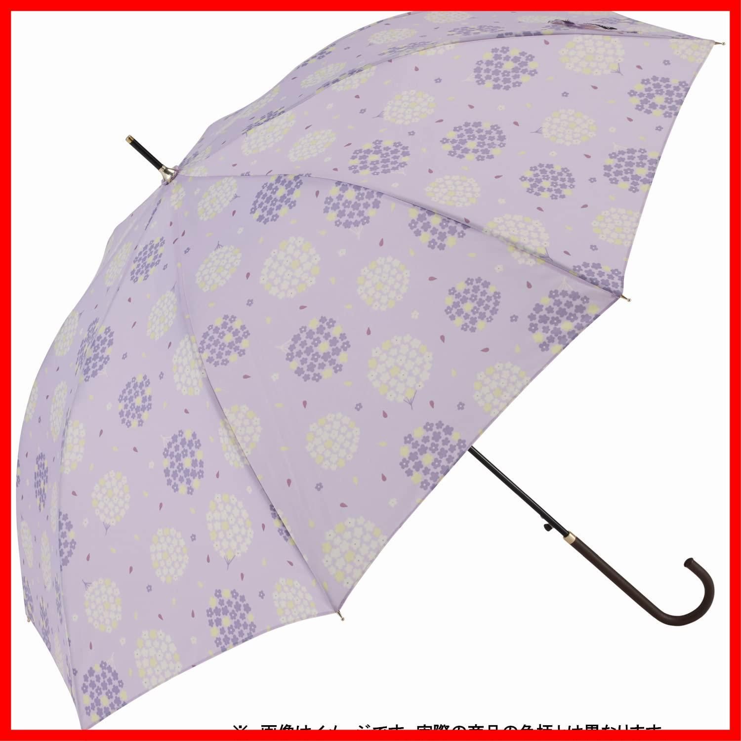 数量 長傘 60 cm ジャンプスリム 耐風骨 サークルアジサイ 宮嶋 ベージュ 17730 UVカットコーティング