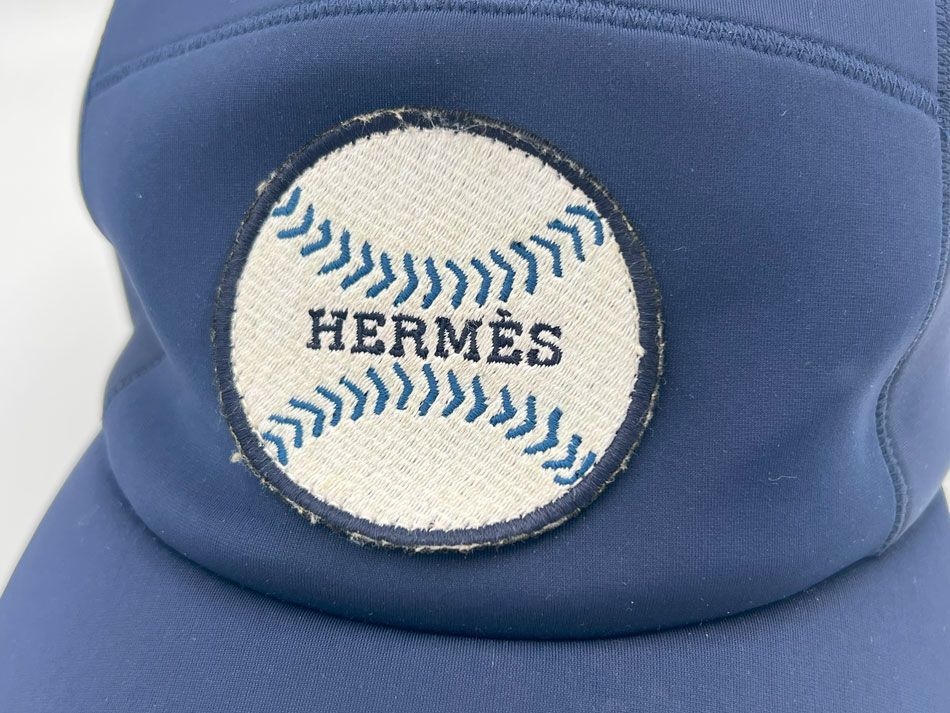 HERMES エルメス　デニム ベースボールキャップ　58 HERMES エルメス レディース キャップ 帽子 ベースボール