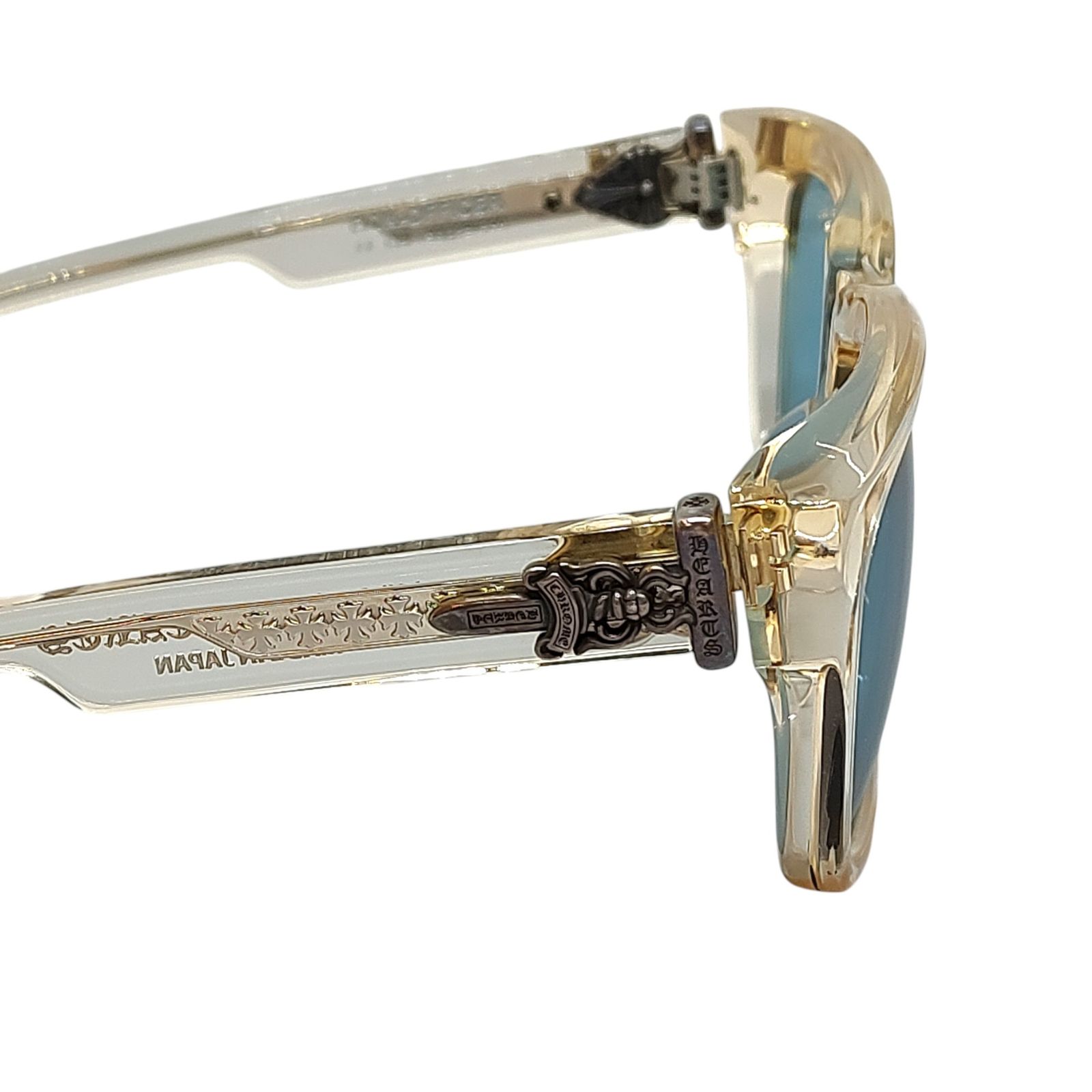 【美品】クロムハーツ MAGNUM2 サングラス ゴールドフレーム カラー CHROME HEARTS（クロムハーツ） MAGNUM 2 マグナム2 ゴールドフレーム