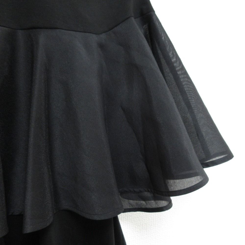 heveオーガンジーケープトップス　ブラック Heve♡オーガンジーケープTOPS