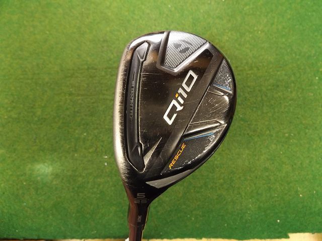 3452 Qi10 RESCUE LH #5 25 純正カーボン S カバー有 テーラーメイド レスキュー ユーティリティ レフティ .941433