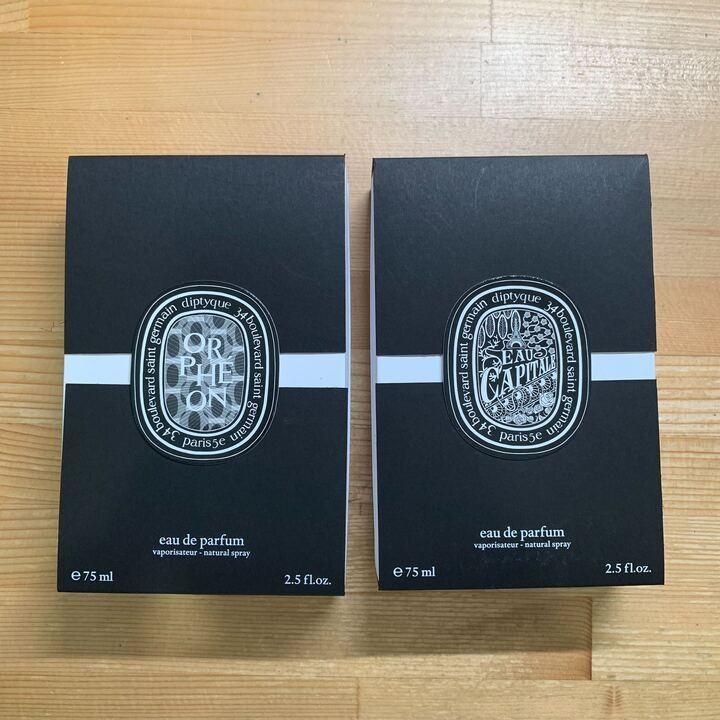 31.2本セット Diptyque ディプティック オードパルファン オルフェオン オーキャピタル ORPHEON EAU CAPITALE 75ml【空ボトルu0026空箱】