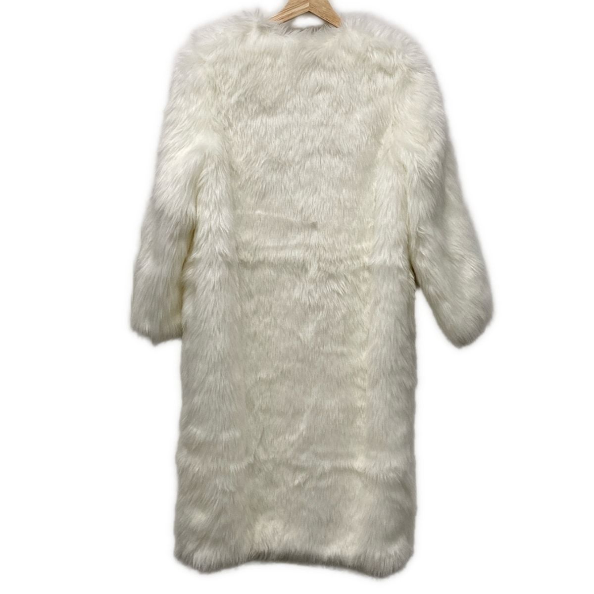 YOKO CHAN ヨーコ チャン コート サイズ36 S レディース - 白 長袖 フェイクファー 冬