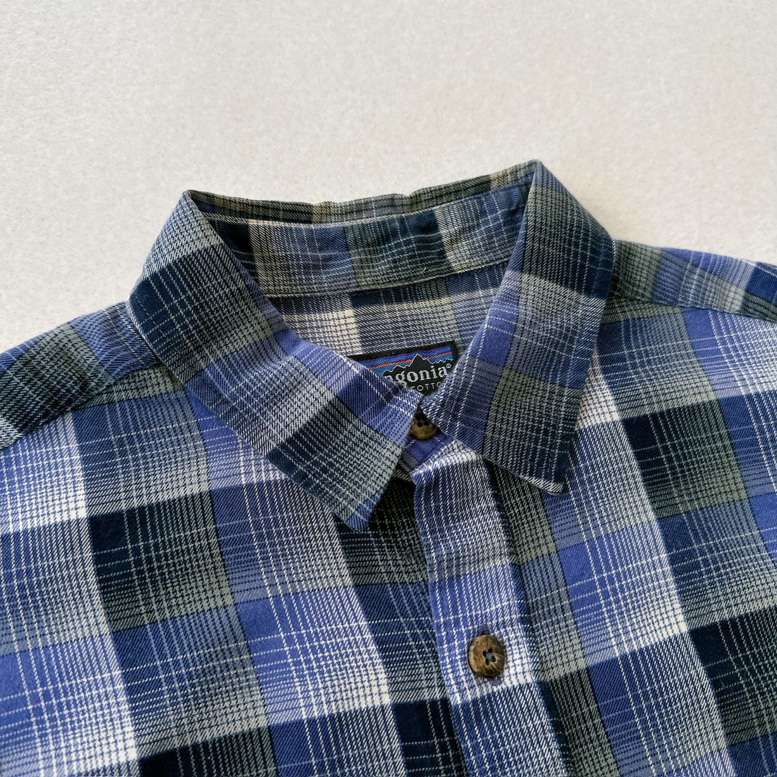 90s パタゴニア ポルトガル製 ライト フランネルシャツ チェック Y2495