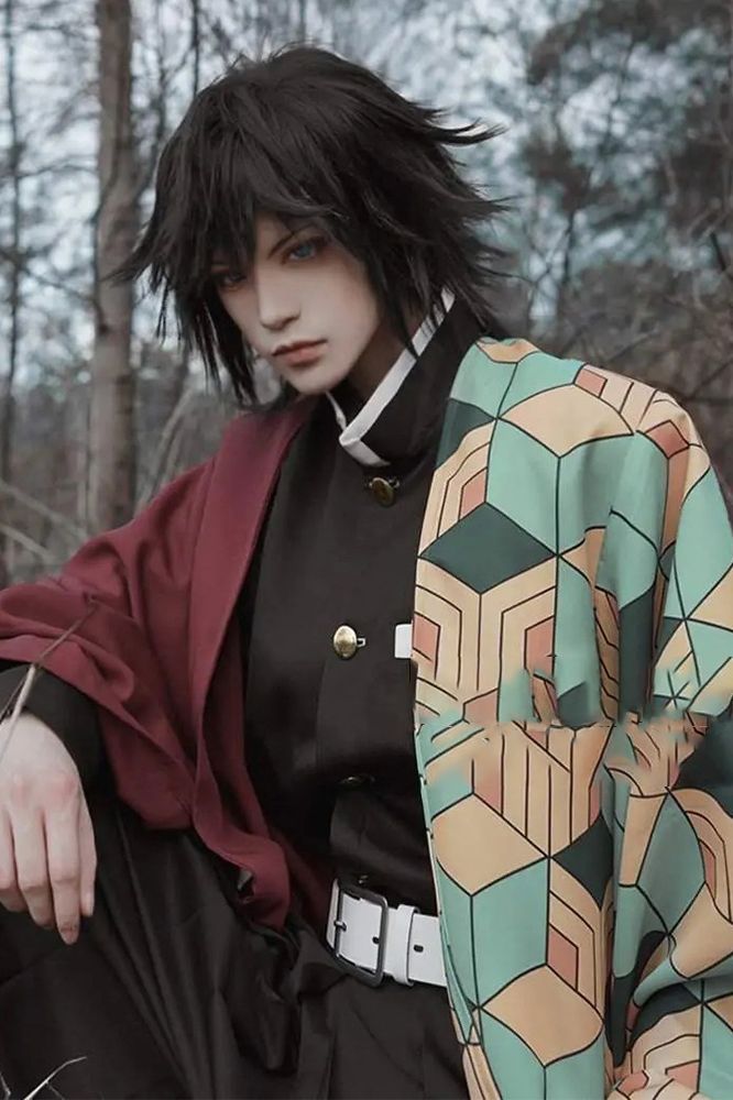鬼滅の刃　冨岡義勇　羽織　公式ACOS製　アコス　コスプレ 未使用正規品 ACOS 鬼滅の刃 衣装 羽織 竈門炭治郎 冨岡義勇