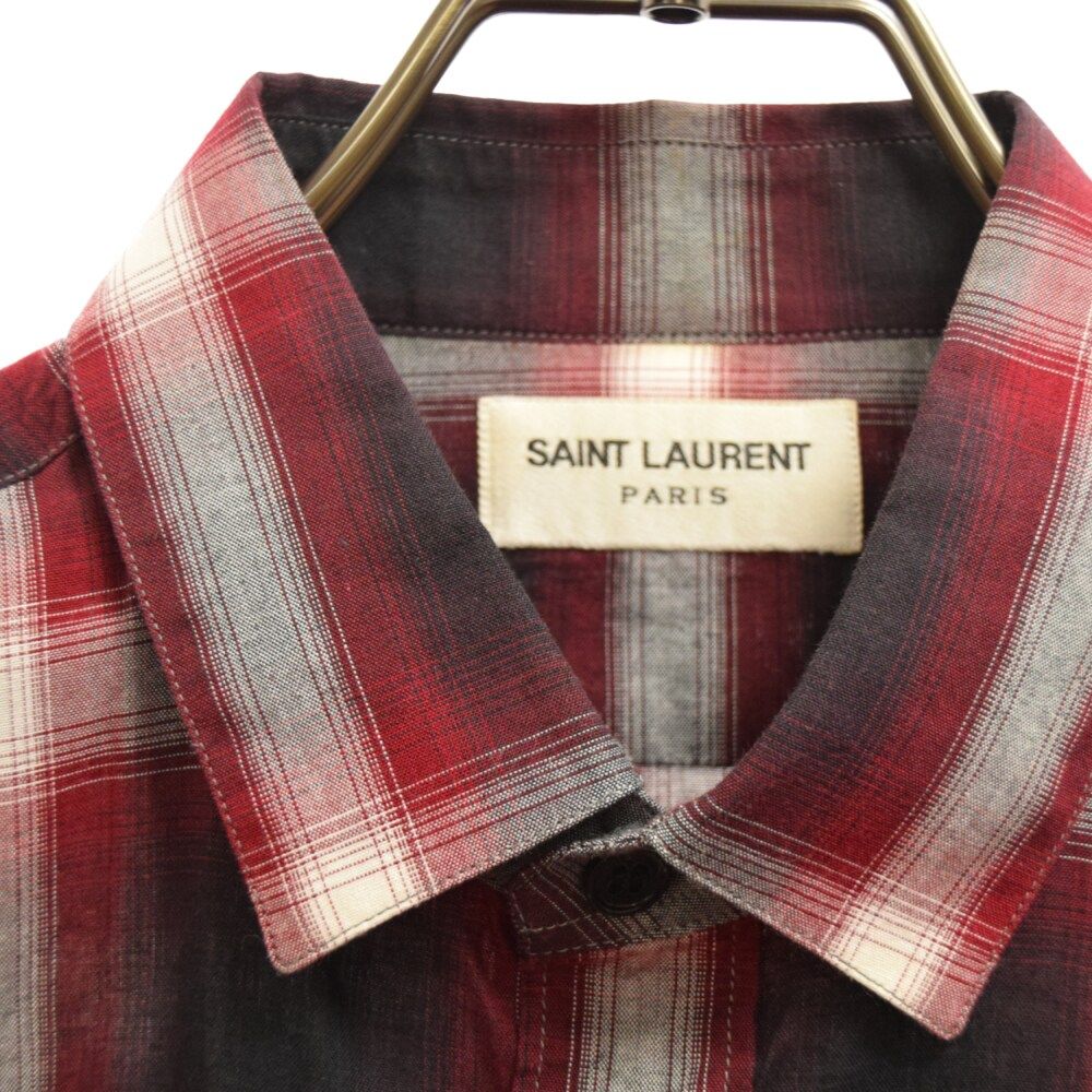 SAINT LAURENT PARIS (サンローランパリ) 14AW オンブレチェック総柄