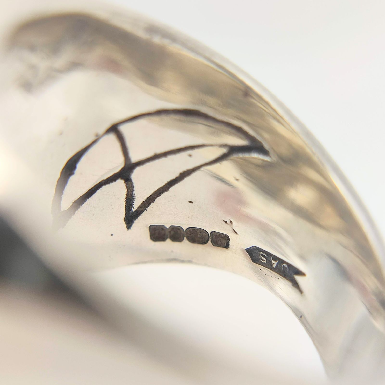 美品】CRAZY PIG クレイジーピッグ ラージエビルスカルリング SILVER 