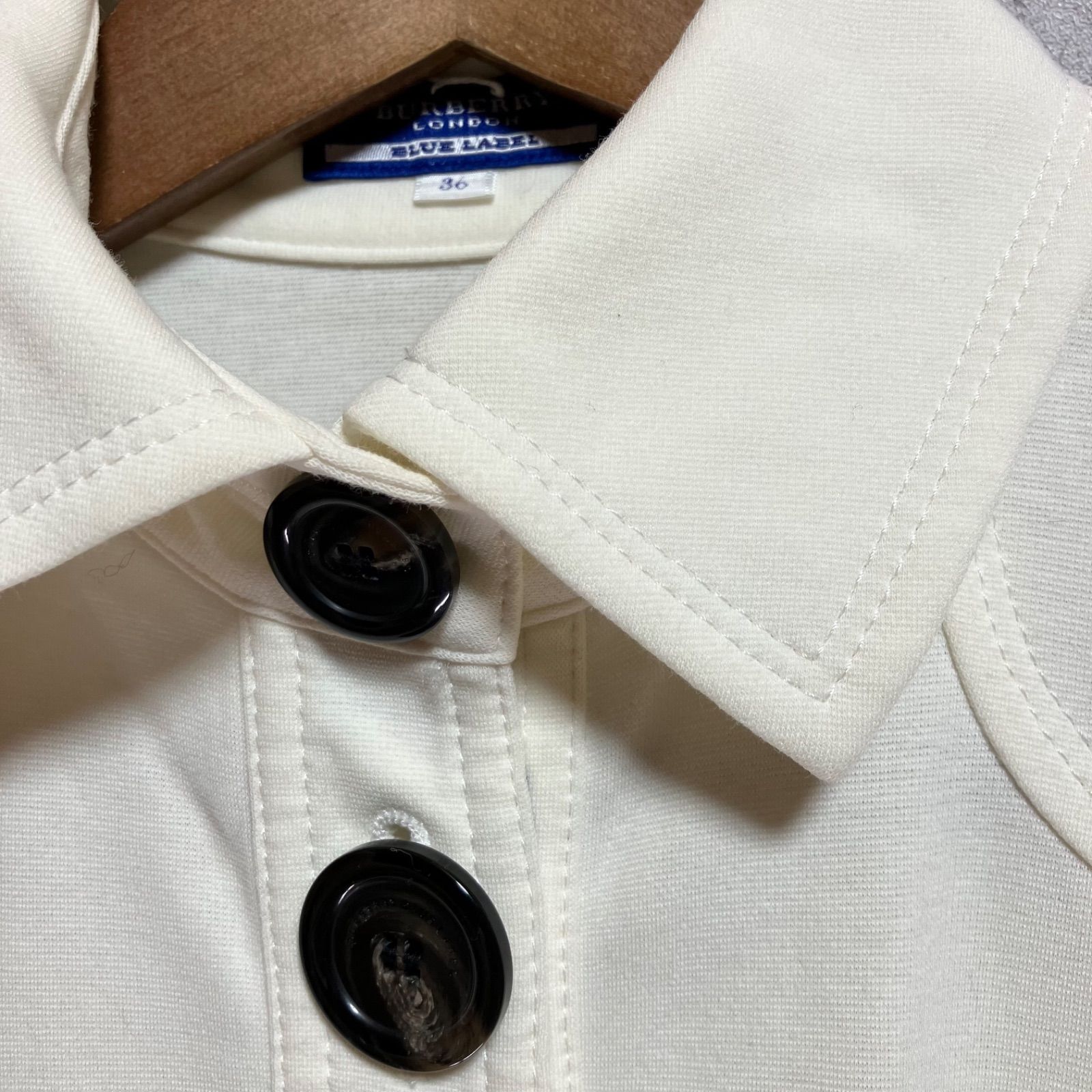 BURBERRY BLUE LABEL シャツワンピース 38 半袖 ベルト付き 中古・古着通販】BURBERRY BLUE LABEL (バーバリーロンドン