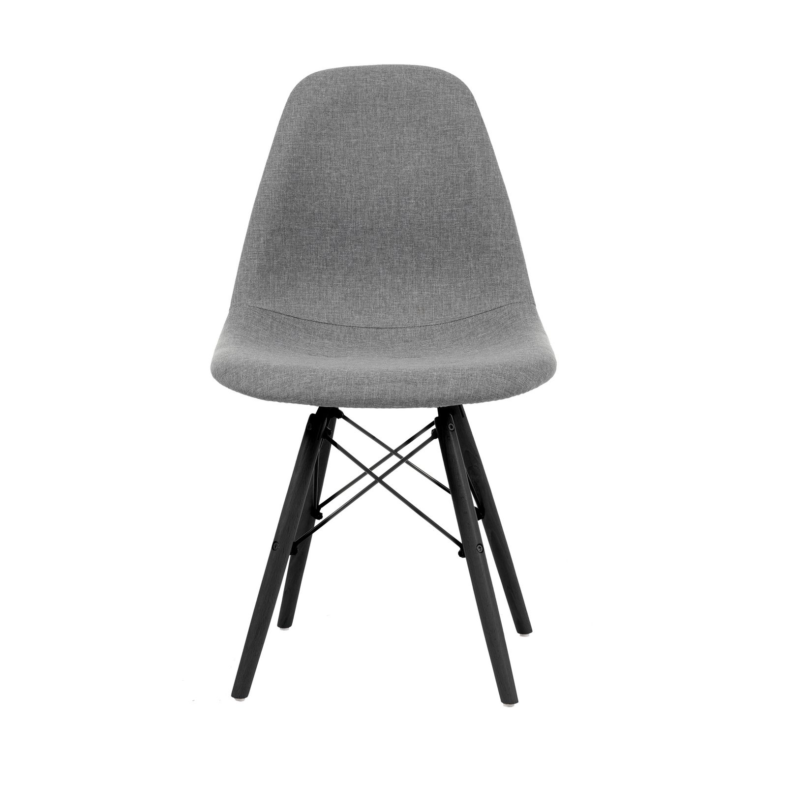 11/24再入荷予定」 【4脚】【グレー座面＆ダークブラウン脚