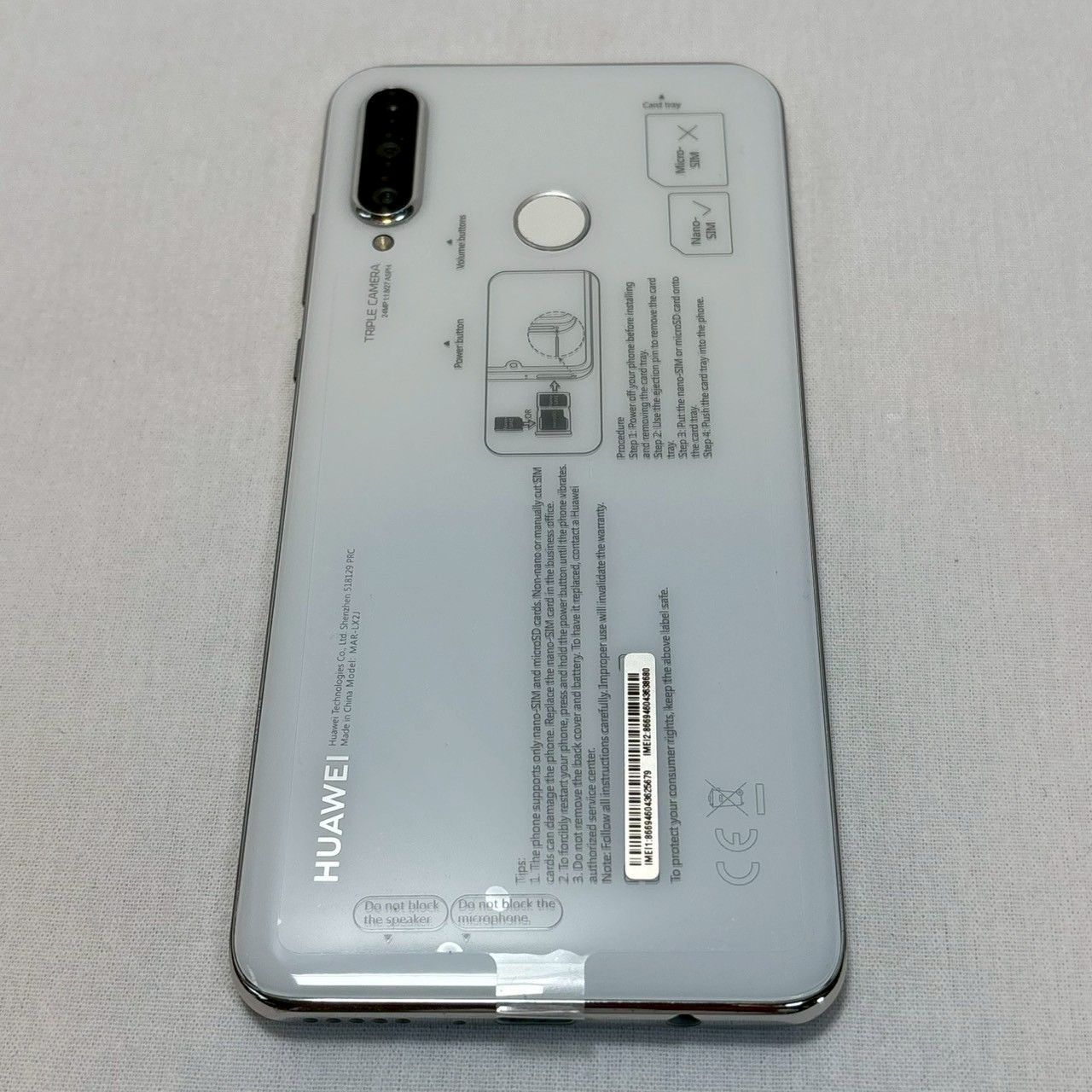 HUAWEI P30lite MAR-LX2J 本体のみ simフリー ムスビー｜セイモバイル☆SIMフリー HUAWEI P30 lite MAR-LX2J