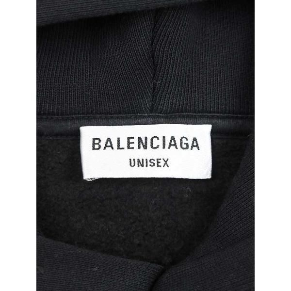 BALENCIAGAバレンシアガ21AWヴィンテージロゴプリント裏起毛スウェット 
