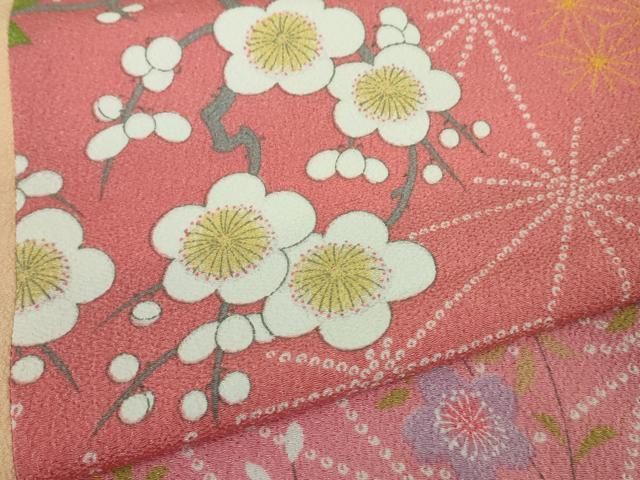 平和屋本店□極上 洗える最高級着物 ＜英＞はなぶさ謹製 小紋 花間道