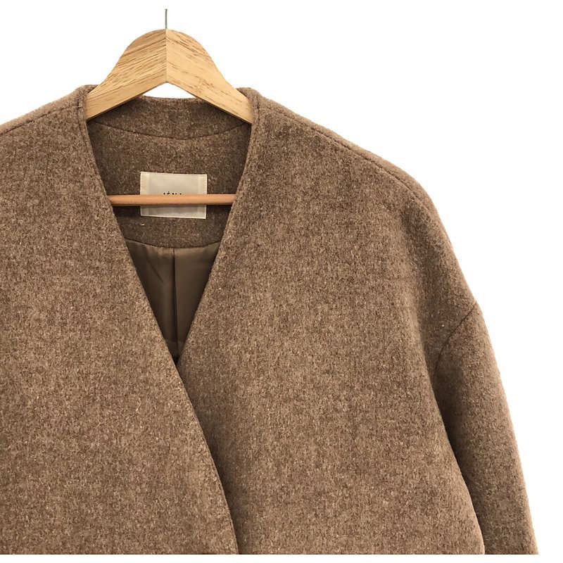 IENA / イエナ | ダブルビーバーノーカラーコート | 38 | - メルカリ