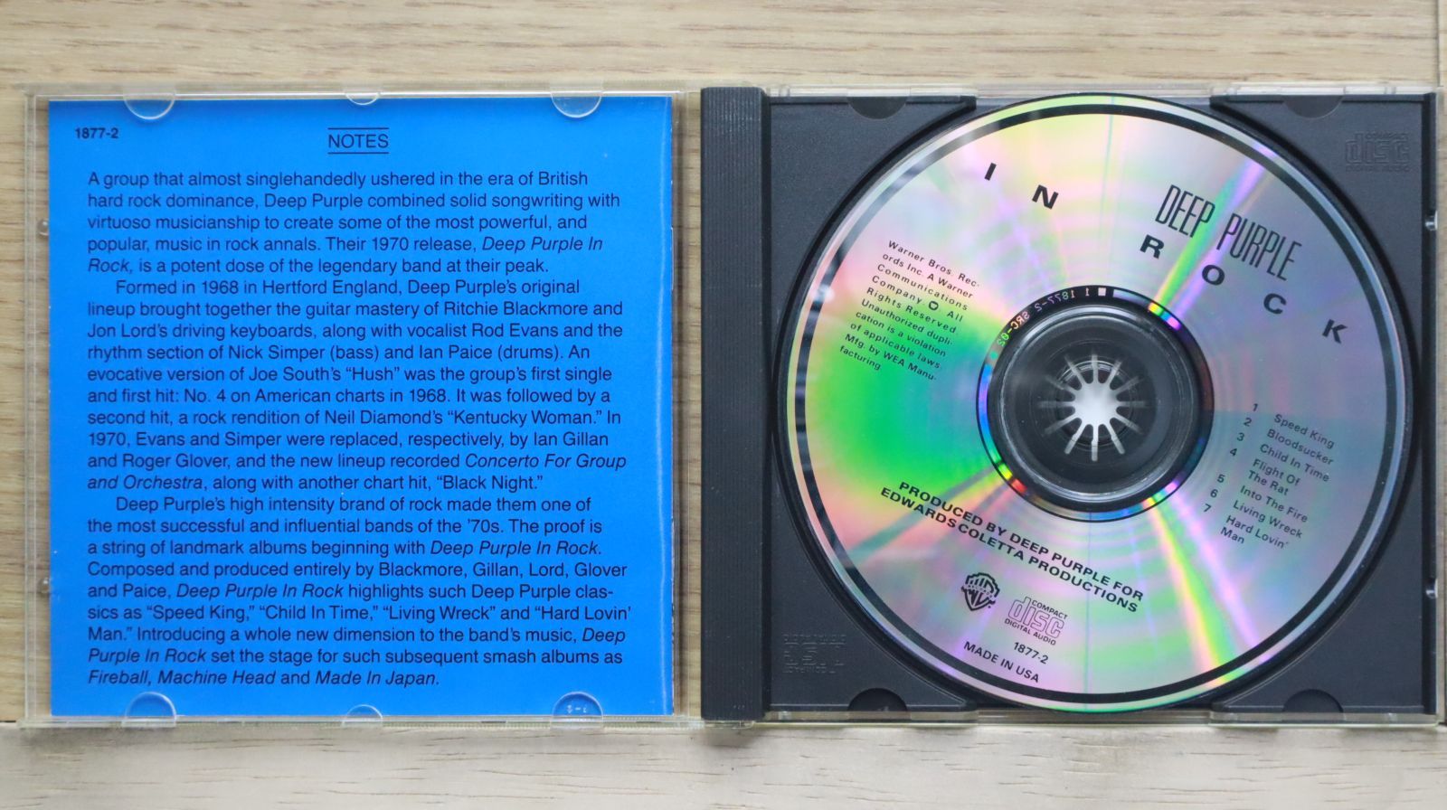 中古CD☆ディープ・パープル/Deepest Purple□ In Rock 【18772