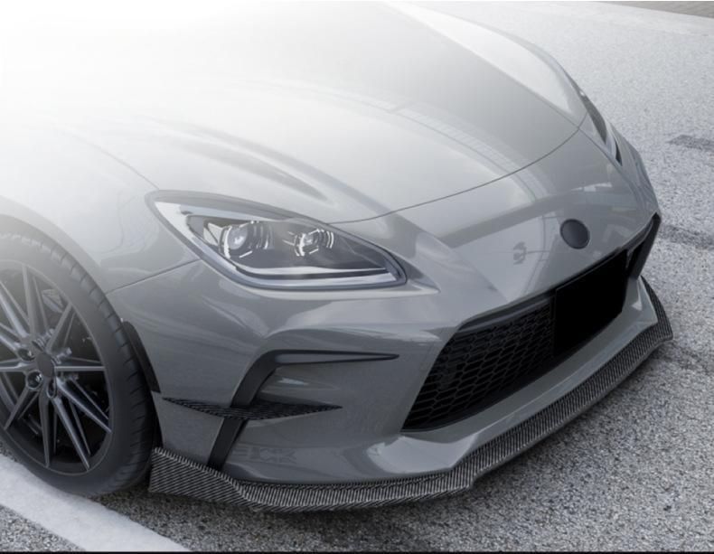 トヨタ GR86 2025 カーボン調 フロントリップ スポイラー エアロ フロントアンダーリップ 小包囲 改装 パーツ