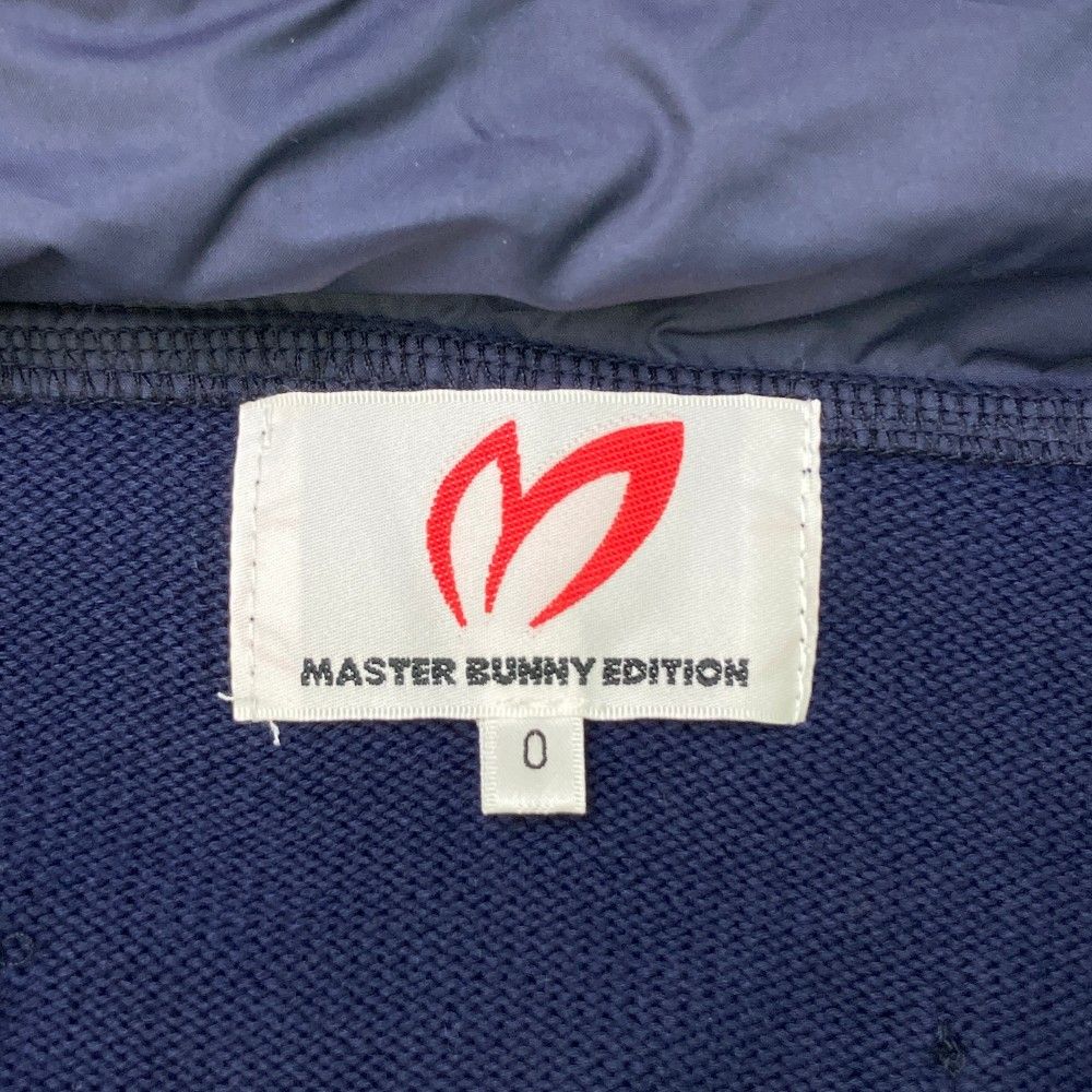 送料無料 キャンペーン中 ！ サイズ 0 MASTER BUNNY EDITION マスターバニーエディション ニット ジップベスト ネイビー系 240101345890 ゴルフウェア レディース ストスト