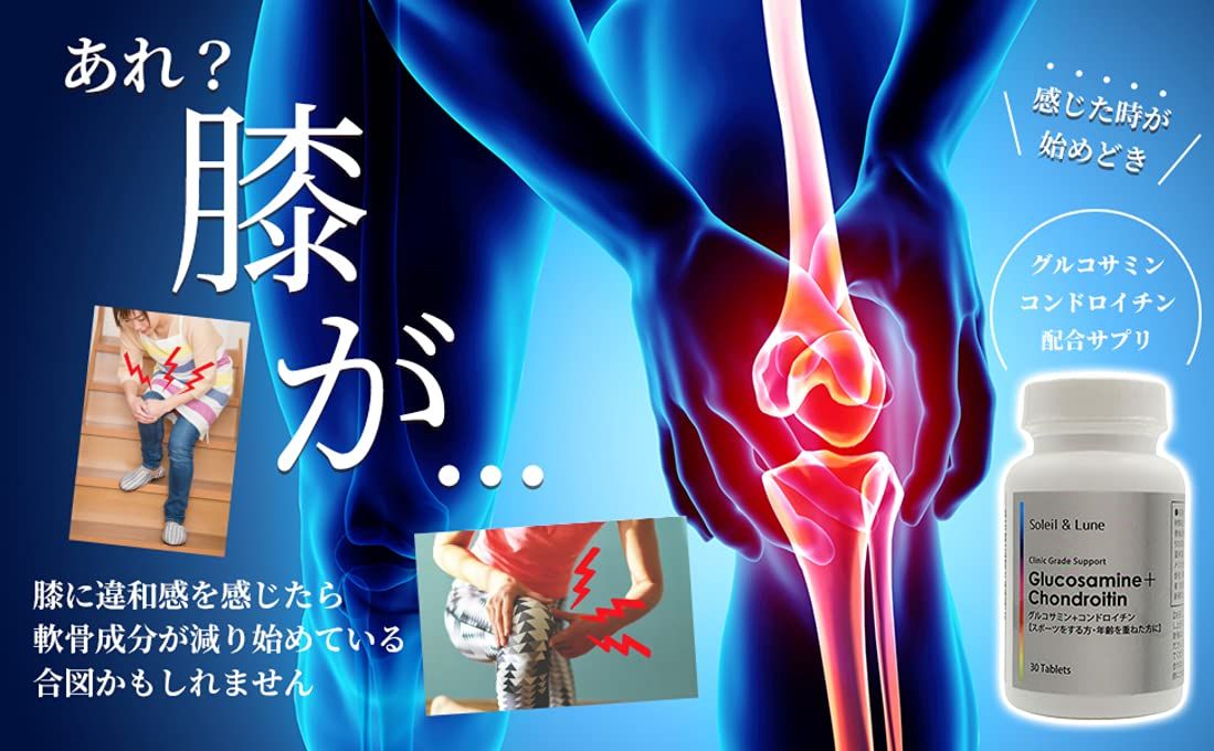 グルコサミン コンドロイチン 30日分 クリニック用サプリの原材料を