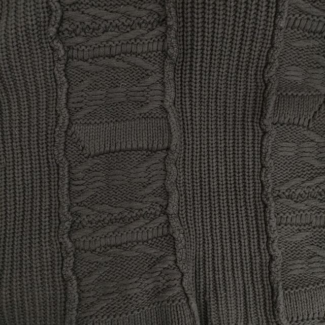 PERVERZE WAVE STRIPE CRASH KNIT ダメージ加工 0121010511 カーディガン ブラック レディース パーバーズ【中古】5-0503M∞ PERVERZE WAVE STRIPE CRASH KNIT ダメージ加工 0121010511
