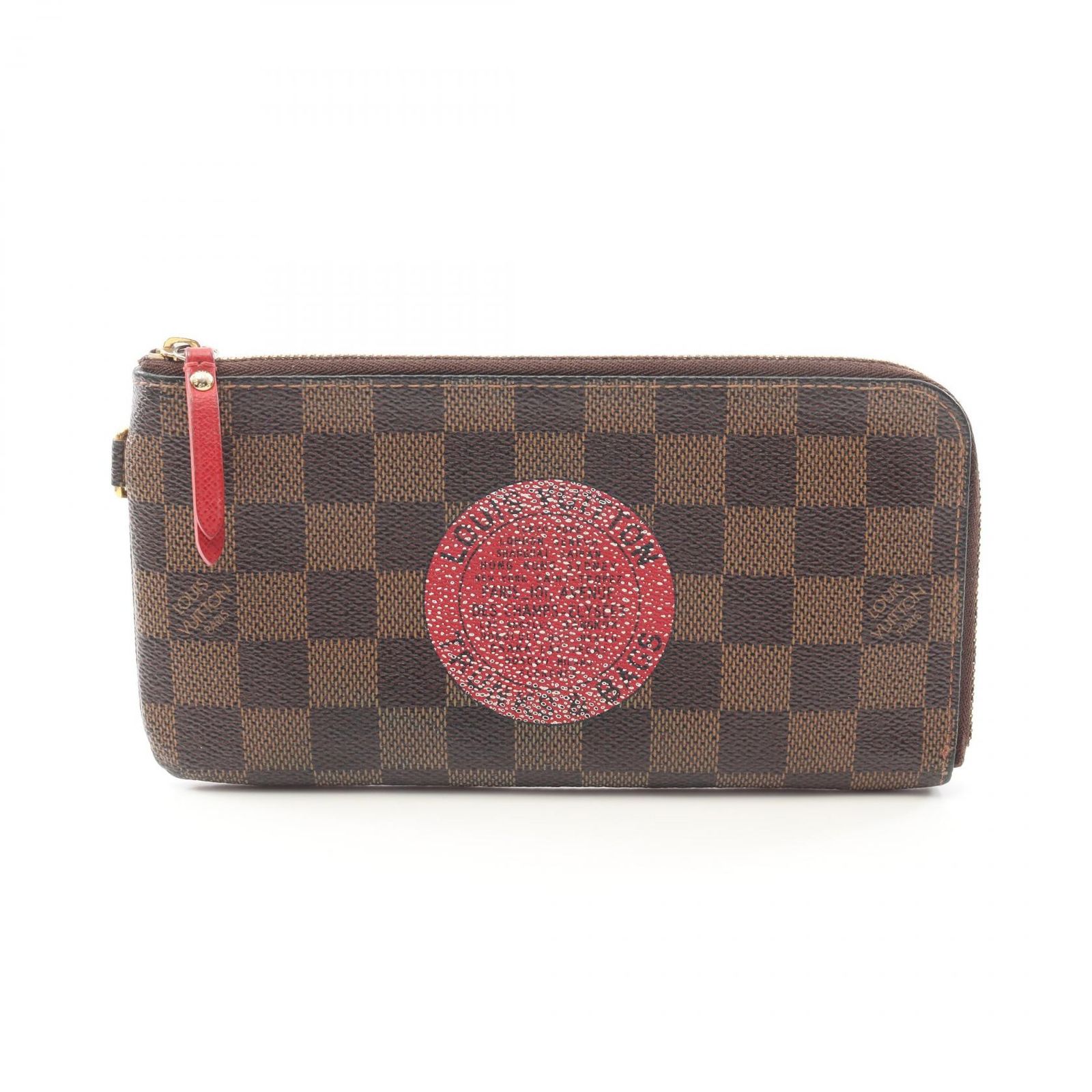 ルイ ヴィトン LOUIS VUITTON L型ファスナー長財布 ポルトフォイユ コンプリス T-B ダミエエベヌ N61740 PVCコーティングキャンバス レザー ポルトフォイユ コンプリス レディース Used A