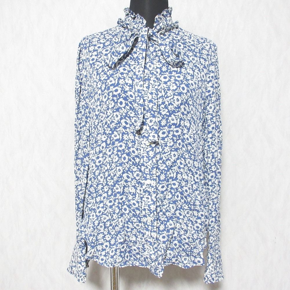 美品 POLO RALPH LAUREN ポロ ラルフローレン フラワー柄 シルク